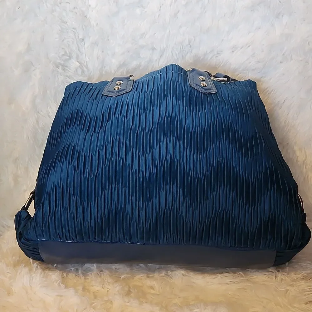 Coach Ashley Navy Textured Bag